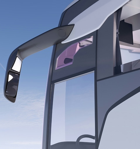 bus left mirror