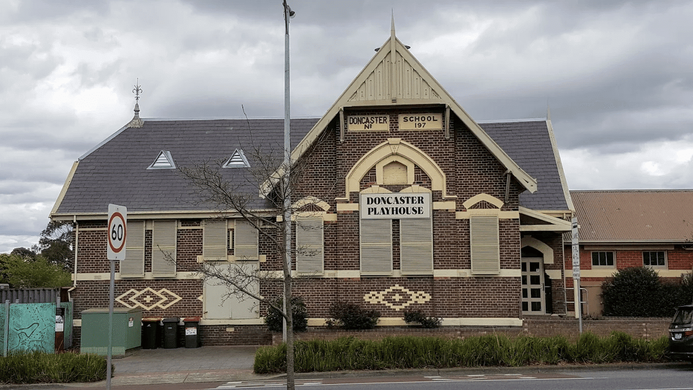 Brick building with clock in Manningham, Melbourne