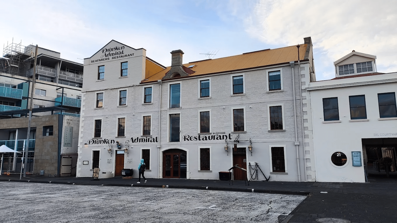 Contrast of modern and classic architecture in Hobart