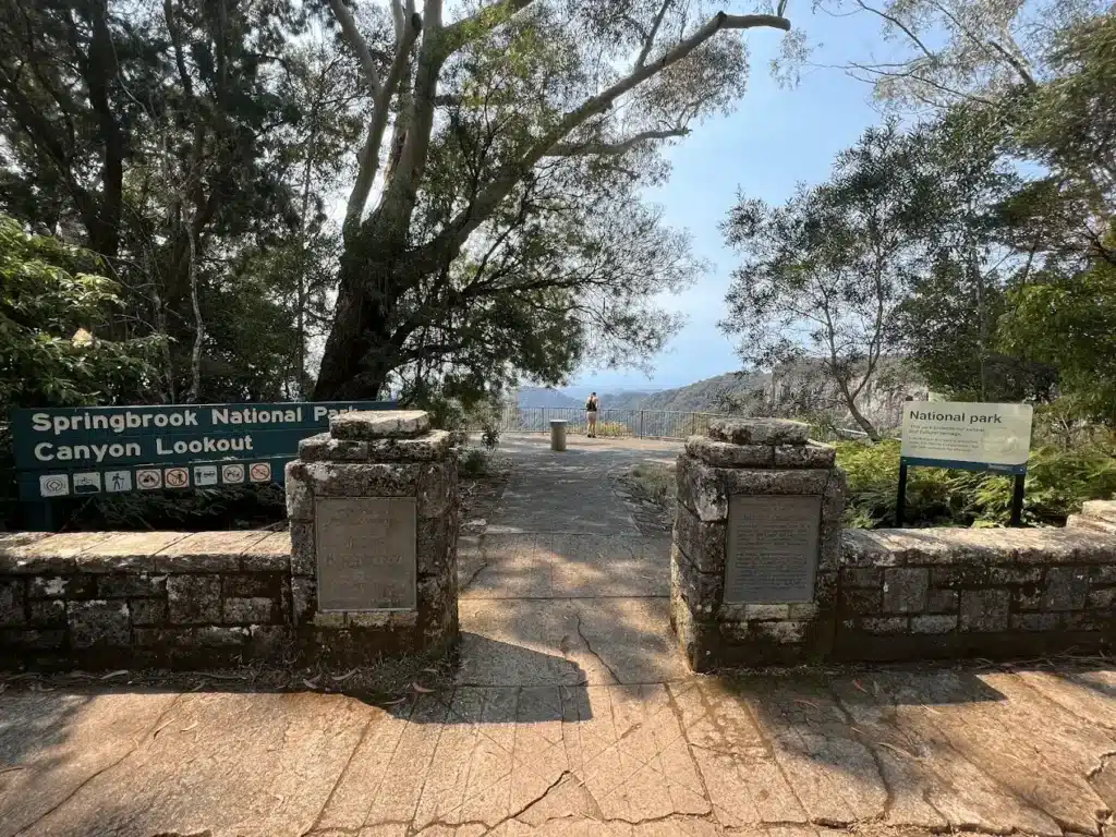 Entrance to Springwood National Cemetery on a nature day trip