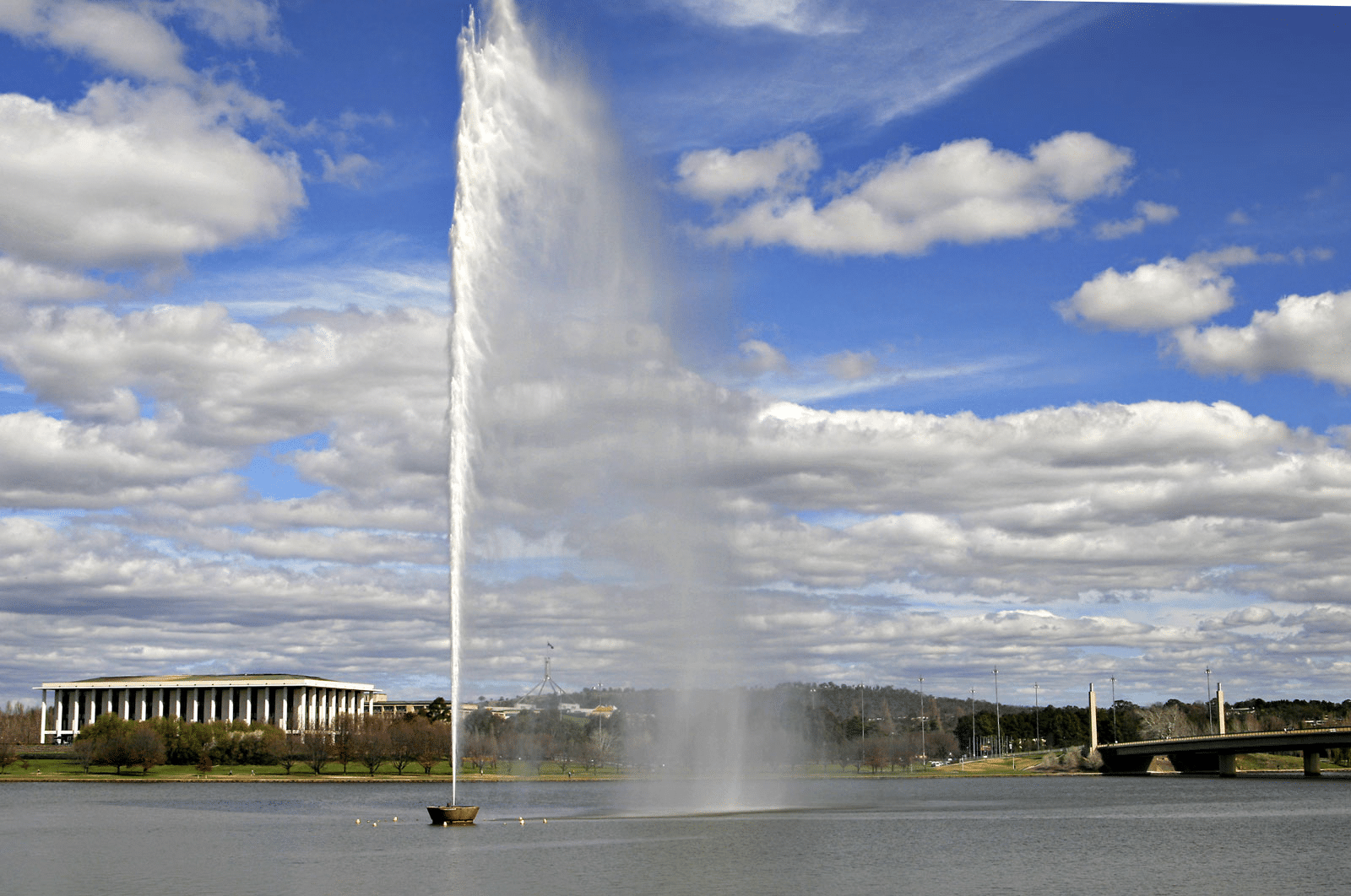 Fountain in Canberra's historical site