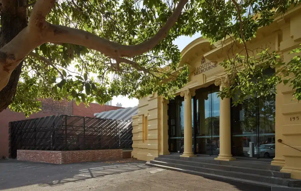 Modern building in Port Phillip suburb with tree