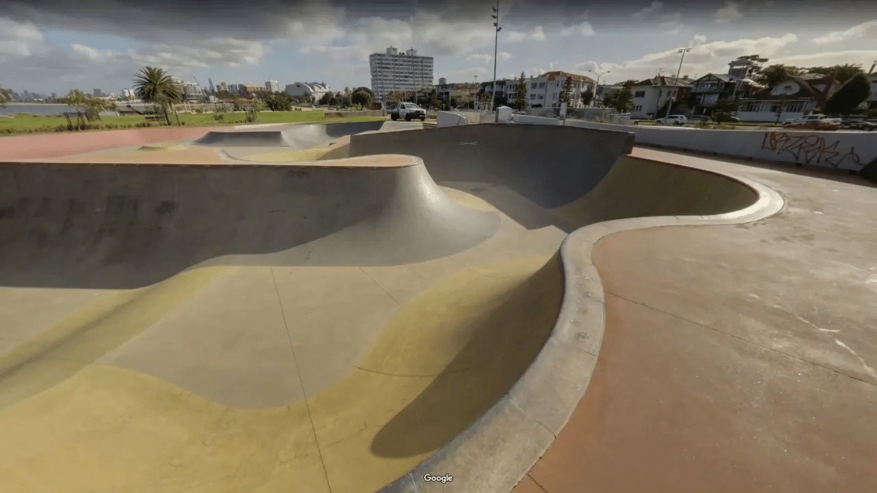 Skateboard park with ramps in Port Phillip Melbourne