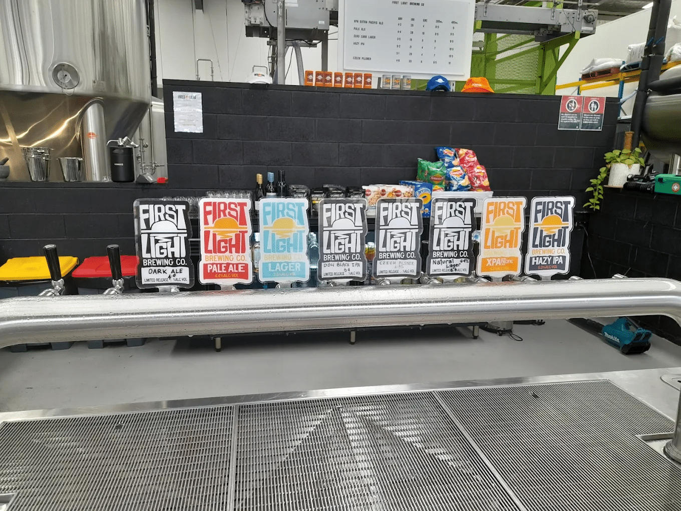A conveyor belt with assorted items at a Wollongong winery