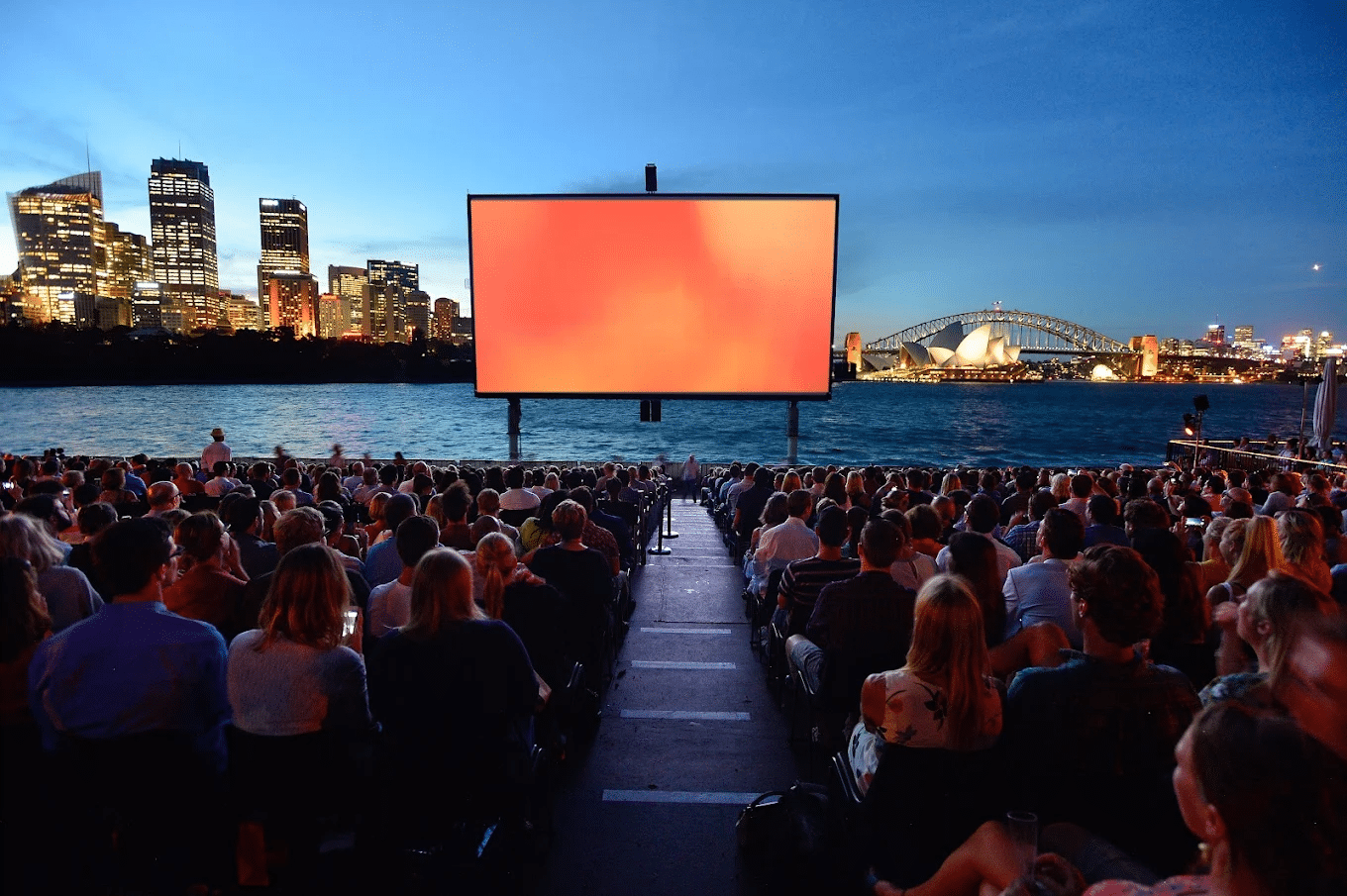 Audience watching presentation at sydney event