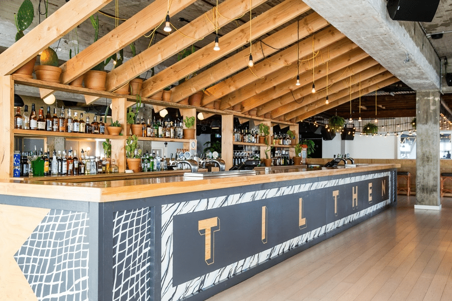 Bar with various bottles in Sydney sports odyssey blog