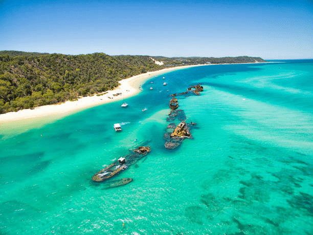 Boats on water in Brisbane
