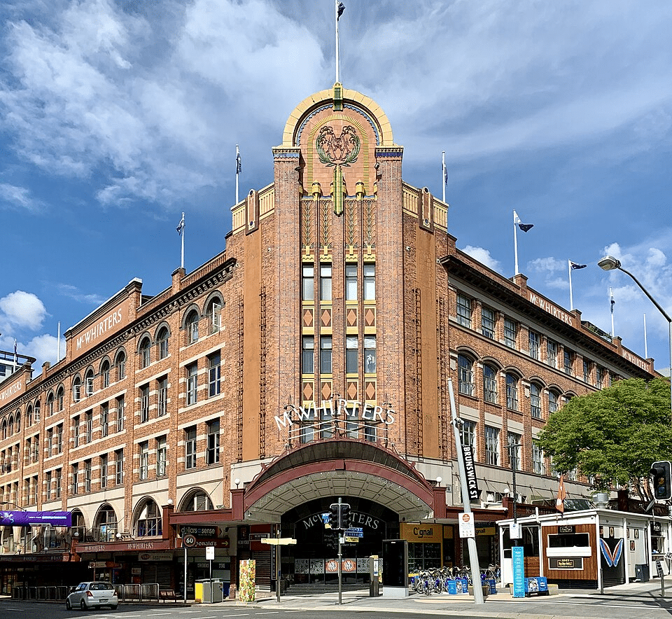 Brisbane music venue with clock tower