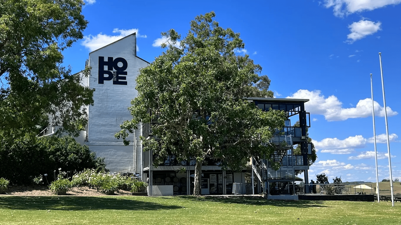 Building with 'hope' sign in Newcastle