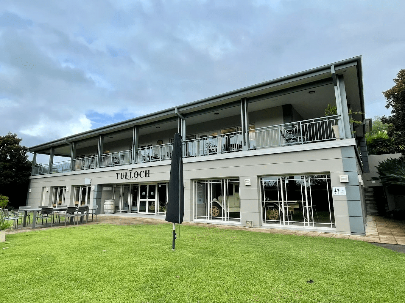 Building with lawn in front, Newcastle