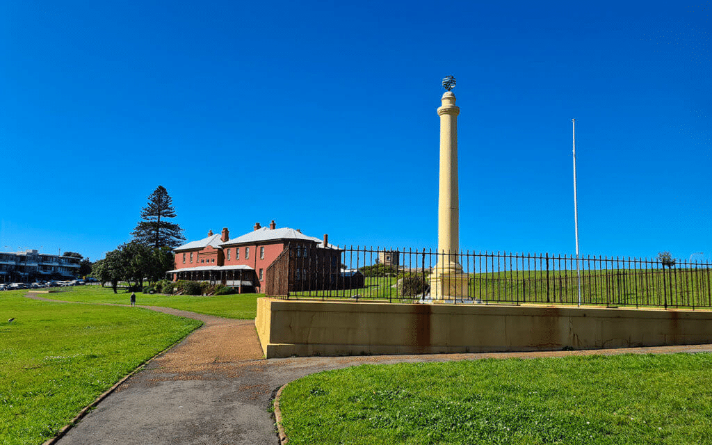 Clock tower in a park in Sydney's Eastern Suburbs