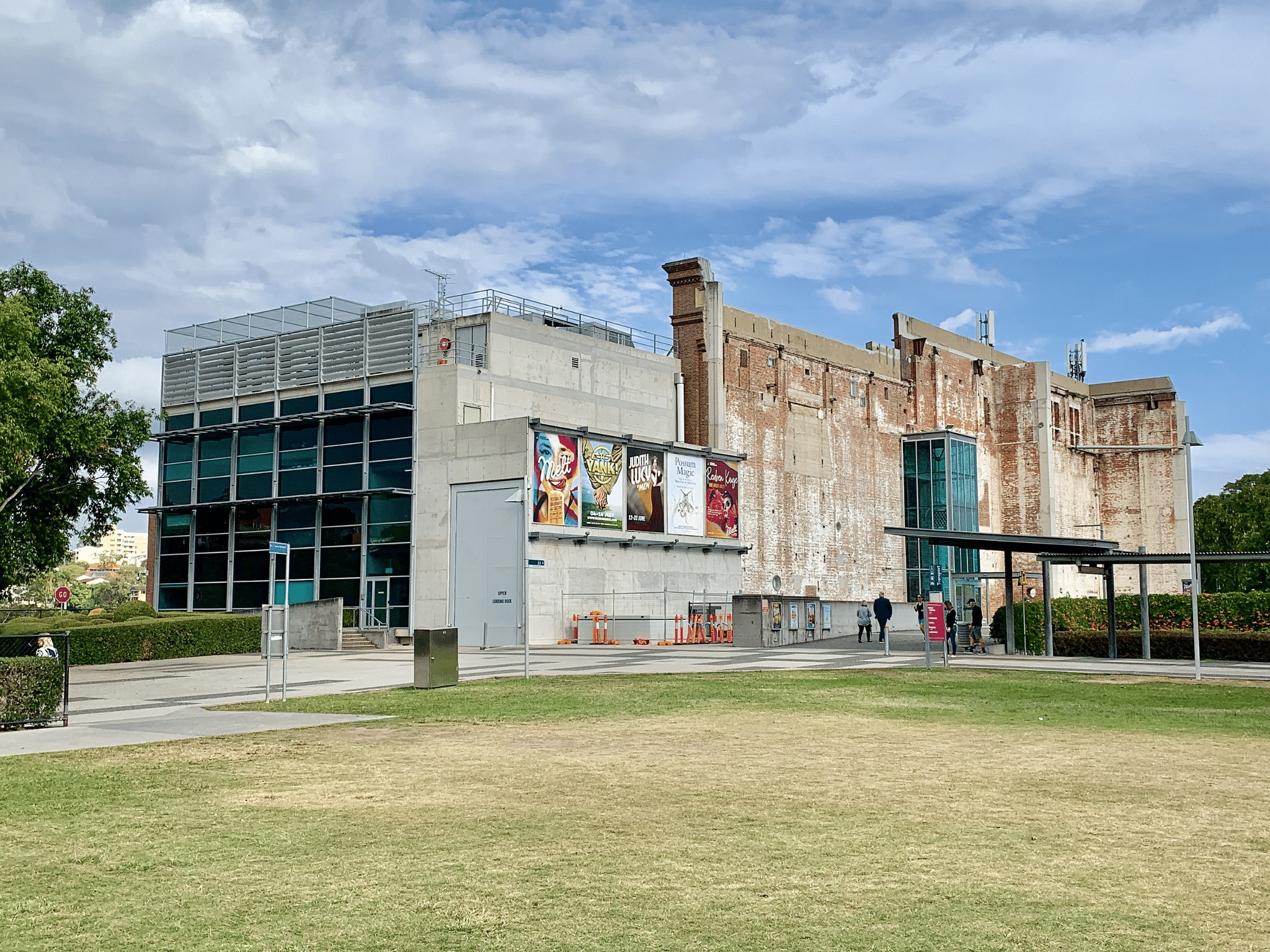 Clock tower on a large building in Brisbane