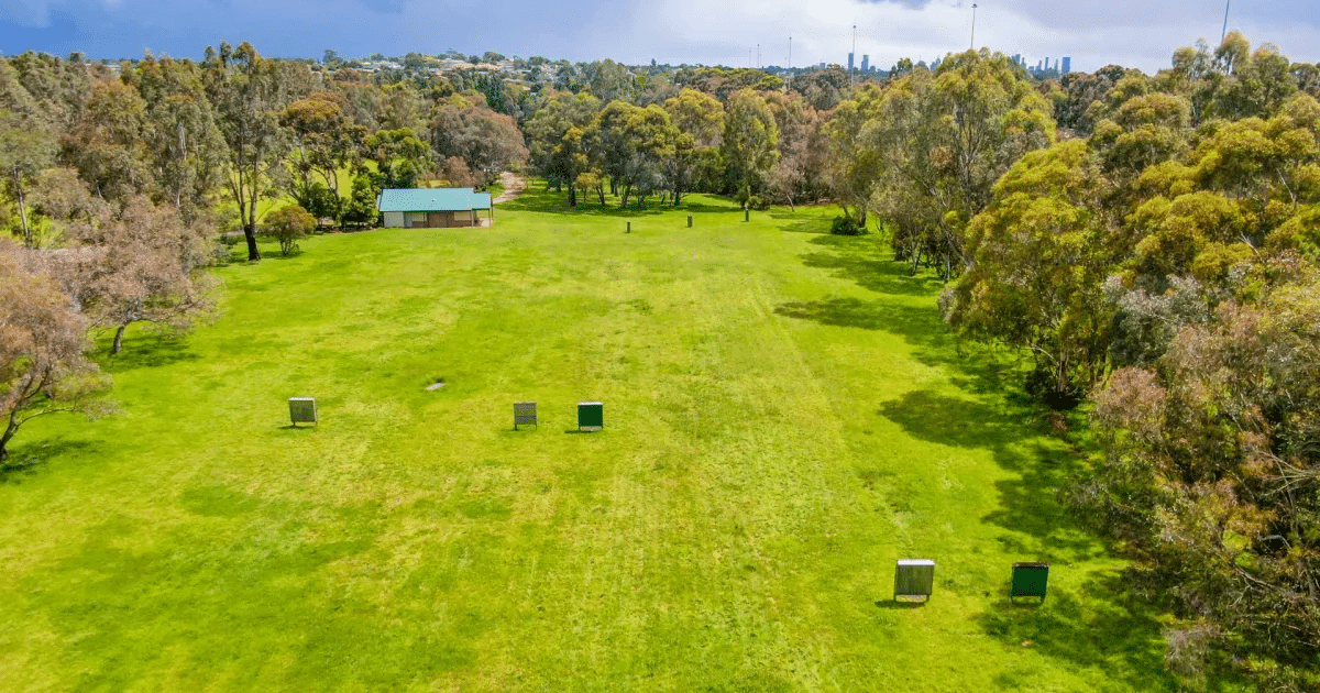 Hay bales in a field in Boroondara, Melbourne's eastern suburbs