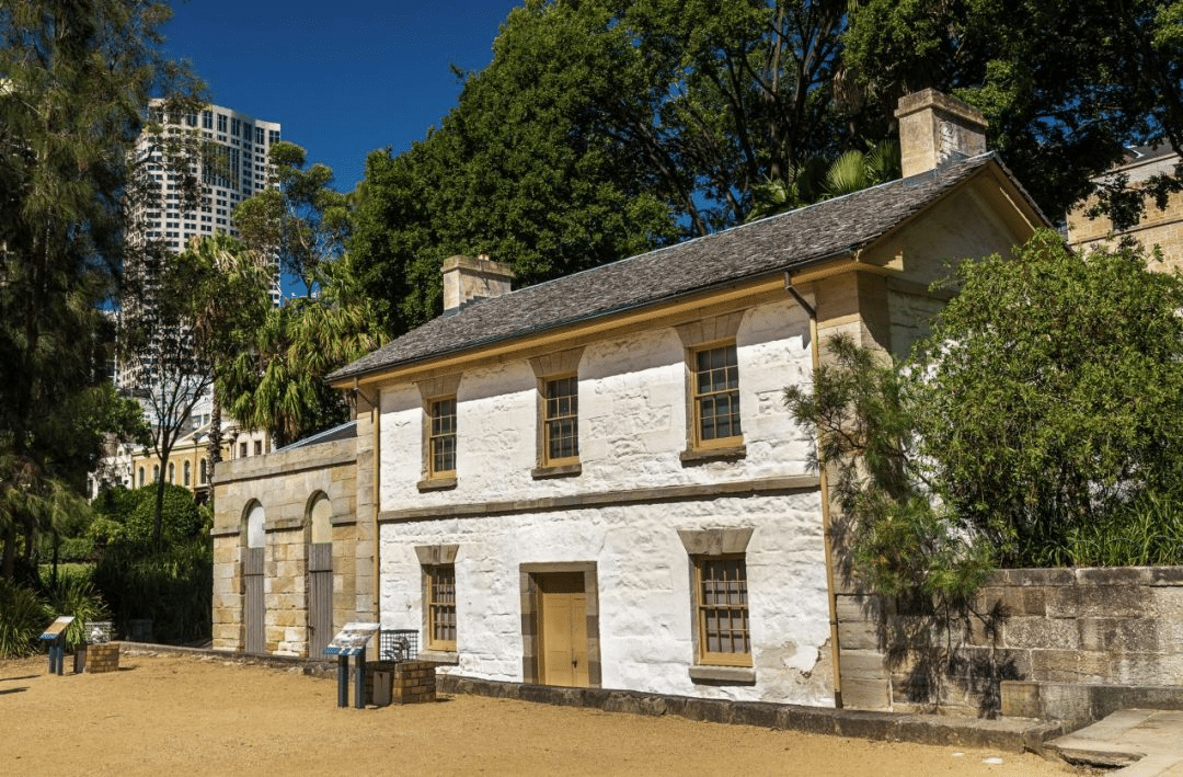 Historic Sydney house surrounded by trees
