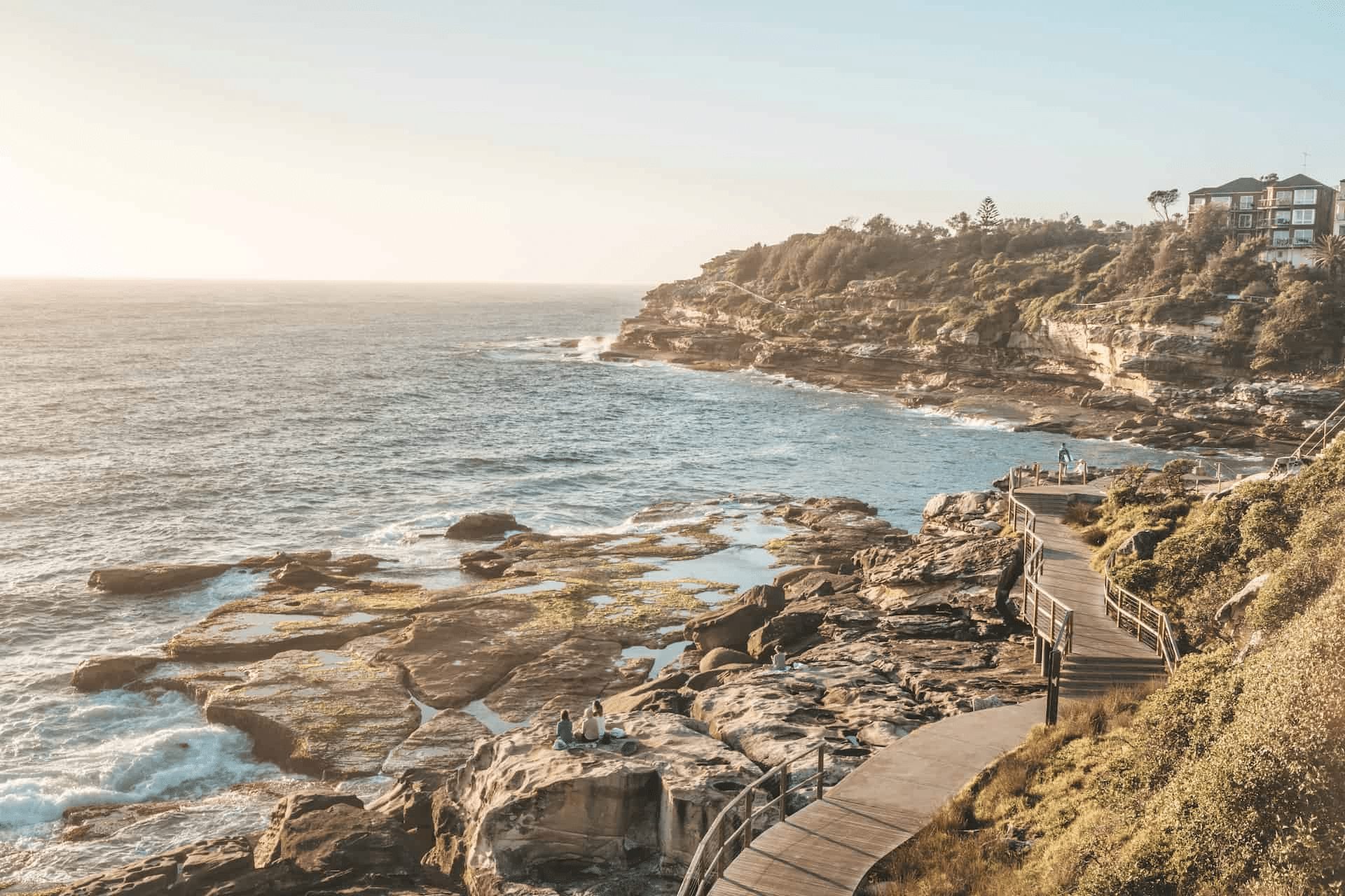 Ocean view from a Sydney cliff