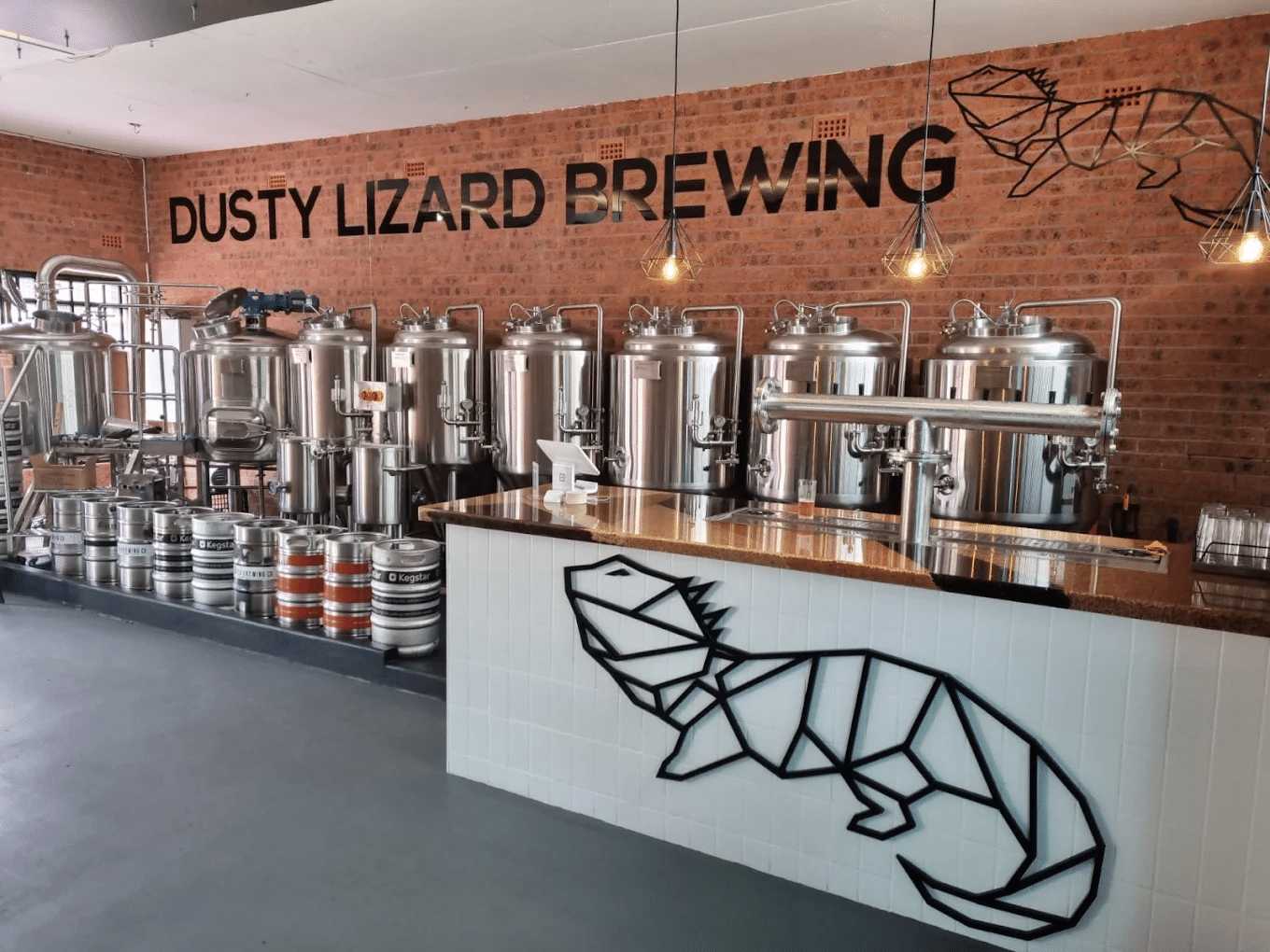 Stainless steel tanks in a Wollongong winery or brewery