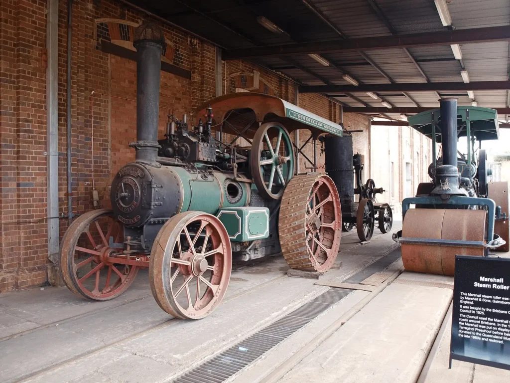 Steam engine on display at Queensland Museum