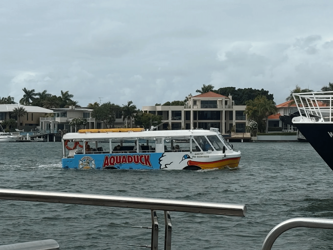 Tour boat cruising Sunshine Coast waters