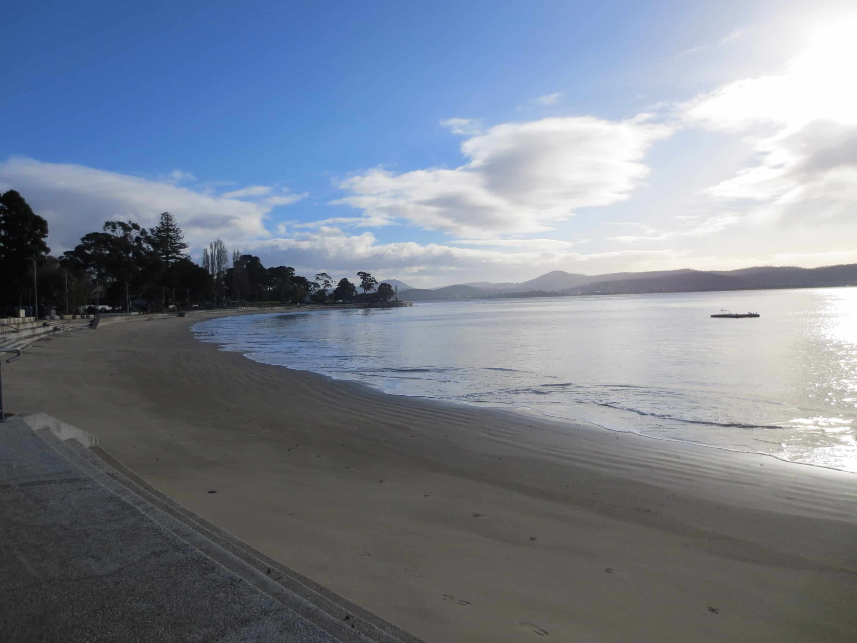 long beach sandy bay foreshore scaled