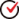 a red checkmark inside a black circle. it's a clear symbol of approval or completion, usually used in the context of lists or tasks to indicate a positive status or correctness.